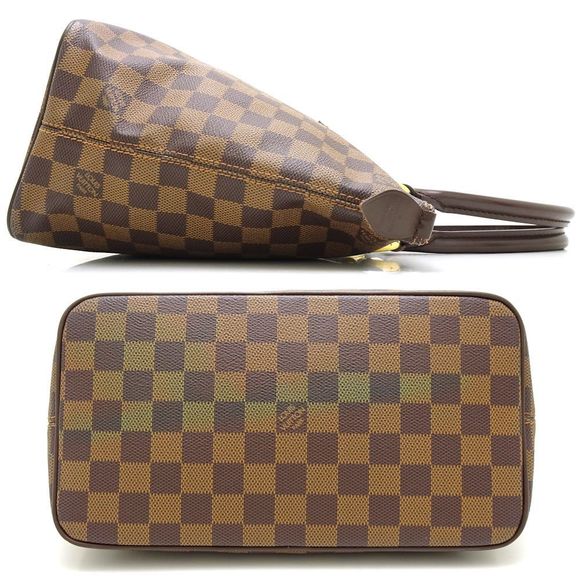 Louis Vuitton Damier Saleya PM Ebene Tote Bag Brown - Picture 2 of 7